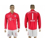Bayern Munchen #1 Neuer Home Long Sleeves Soccer Club Jersey