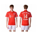 Bayern Munchen #14 Pizarro Home Soccer Club Jerseys