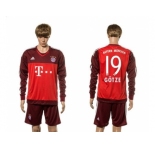 Bayern Munchen #19 Gotze Goalkeeper Long Sleeves Soccer Club Jersey