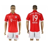 Bayern Munchen #19 Gotze Home Soccer Club Jersey