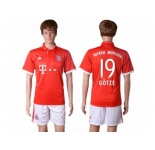 Bayern Munchen #19 Gotze Home Soccer Club Jerseys