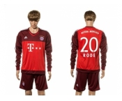 Bayern Munchen #20 Rode Goalkeeper Long Sleeves Soccer Club Jersey