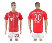 Bayern Munchen #20 Rode Home Soccer Club Jerse
