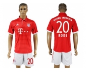 Bayern Munchen #20 Rode Home Soccer Club Jersey