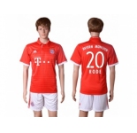 Bayern Munchen #20 Rode Home Soccer Club Jerseys