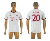 Bayern Munchen #20 Rode White Soccer Club Jersey