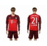 Bayern Munchen #21 Lahm Goalkeeper Long Sleeves Soccer Club Jersey