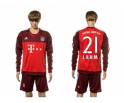 Bayern Munchen #21 Lahm Goalkeeper Long Sleeves Soccer Club Jersey