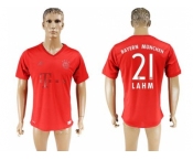 Bayern Munchen #21 Lahm Marine Environmental Protection Home Soccer Club Jersey