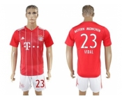 Bayern Munchen #23 Vidal Home Soccer Club Jerse