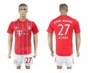 Bayern Munchen #27 Alaba Home Soccer Club Jerse