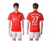 Bayern Munchen #27 Alaba Home Soccer Club Jersey