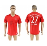 Bayern Munchen #27 Alaba Marine Environmental Protection Home Soccer Club Jersey