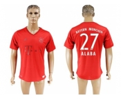 Bayern Munchen #27 Alaba Marine Environmental Protection Home Soccer Club Jersey
