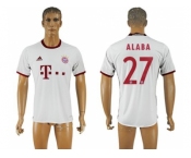 Bayern Munchen #27 Alaba White Soccer Club Jersey