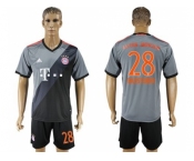 Bayern Munchen #28 Badstuber Away Soccer Club Jerseys