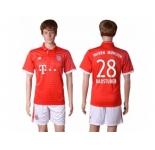 Bayern Munchen #28 Badstuber Home Soccer Club Jersey