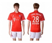 Bayern Munchen #28 Badstuber Home Soccer Club Jersey