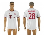 Bayern Munchen #28 Badstuber White Soccer Club Jersey
