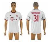 Bayern Munchen #31 Schweinsteiger White Soccer Club Jersey
