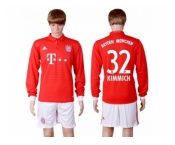 Bayern Munchen #32 Kimmich Home Long Sleeves Soccer Club Jersey