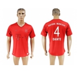 Bayern Munchen #4 Dante Marine Environmental Protection Home Soccer Club Jersey