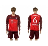 Bayern Munchen #6 Thiago Goalkeeper Long Sleeves Soccer Club Jersey
