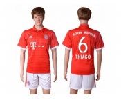 Bayern Munchen #6 Thiago Home Soccer Club Jersey