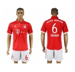 Bayern Munchen #6 Thiago Home Soccer Club Jerseys