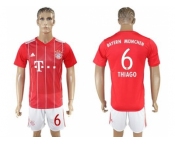Bayern Munchen #6 Thiago Home Soccer Club Jerseys.