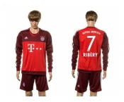 Bayern Munchen #7 Ribery Goalkeeper Long Sleeves Soccer Club Jersey