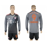 Bayern Munchen #9 Lewandowski Away Long Sleeves Soccer Club Jersey