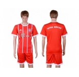 Bayern Munchen Blank Home Soccer Club Jerseys..