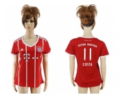 Women's Bayern Munchen #11 Costa Home Soccer Club Jersey