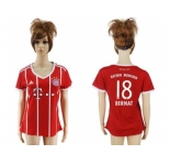 Women's Bayern Munchen #18 Bernat Home Soccer Club Jersey
