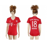 Women's Bayern Munchen #18 Bernat Home Soccer Club Jerseys