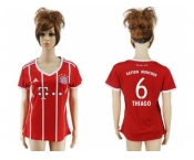 Women's Bayern Munchen #6 Thiago Home Soccer Club Jersey