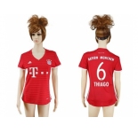 Women's Bayern Munchen #6 Thiago Home Soccer Club Jerseys