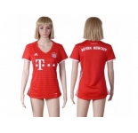 Women's Bayern Munchen Blank Home Soccer Club Jerseys