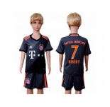 Bayern Munchen #7 Ribery Away Kid Soccer Club Jersey