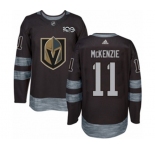 Adidas Vegas Golden Knights #11 Curtis McKenzie Authentic Black 1917-2017 100th Anniversary NHL Jersey