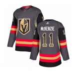 Adidas Vegas Golden Knights #11 Curtis McKenzie Authentic Black Drift Fashion NHL Jersey