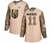Adidas Vegas Golden Knights #11 Curtis McKenzie Authentic Camo Veterans Day Practice NHL Jersey