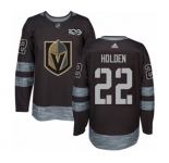 Adidas Vegas Golden Knights #22 Nick Holden Authentic Black 1917-2017 100th Anniversary NHL Jersey