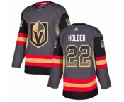 Adidas Vegas Golden Knights #22 Nick Holden Authentic Black Drift Fashion NHL Jersey