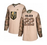 Adidas Vegas Golden Knights #22 Nick Holden Authentic Camo Veterans Day Practice NHL Jersey