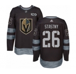 Adidas Vegas Golden Knights #26 Paul Stastny Authentic Black 1917-2017 100th Anniversary NHL Jersey