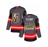 Adidas Vegas Golden Knights #29 Marc-Andre Fleury Authentic Black Drift Fashion NHL Jersey