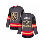 Adidas Vegas Golden Knights #35 Oscar Dansk Authentic Black Drift Fashion NHL Jersey