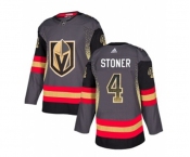 Adidas Vegas Golden Knights #4 Clayton Stoner Authentic Black Drift Fashion NHL Jersey